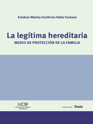 cover image of La legítima hereditaria